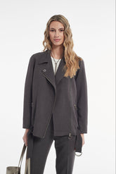 MELANGE VISCOSE QATAR JACKET